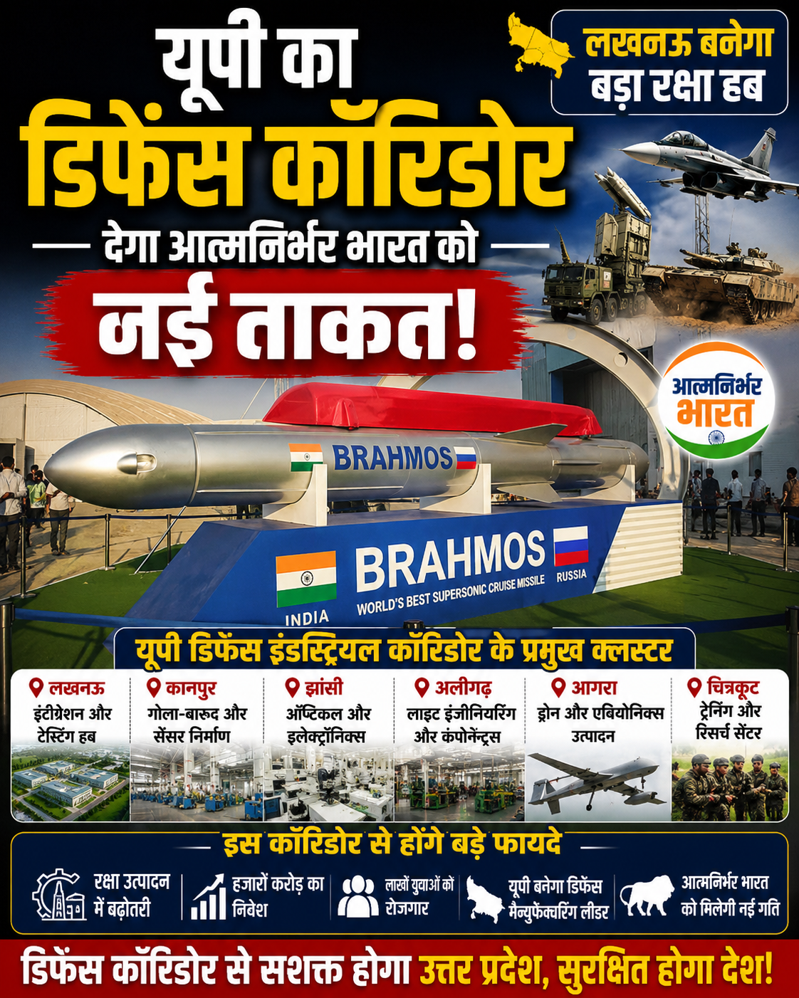 यूपी का डिफेंस कॉरिडोर कैसे बदल रहा है भारत की रक्षा ताकत? आत्मनिर्भर भारत मिशन को मिल रही नई रफ्तार